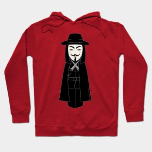 Kokeshi V for Vendetta Hoodie